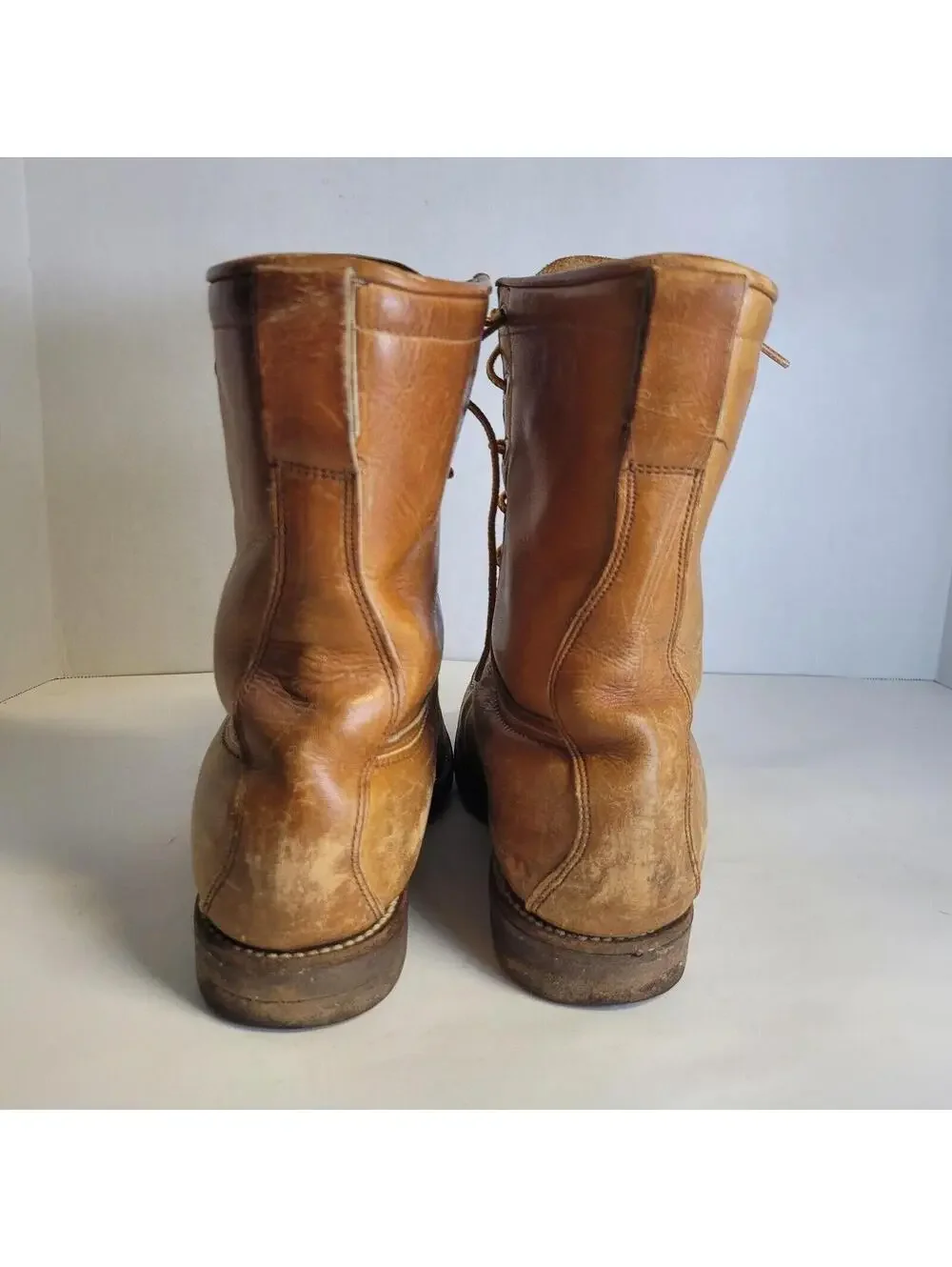 Chippewa Leather Work Boots Wisconsin Size 6 B Vtg 9